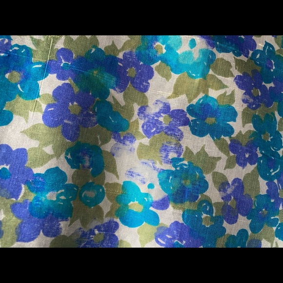 Vintage 50s/60s silk floral dress - Picture 3 of 8